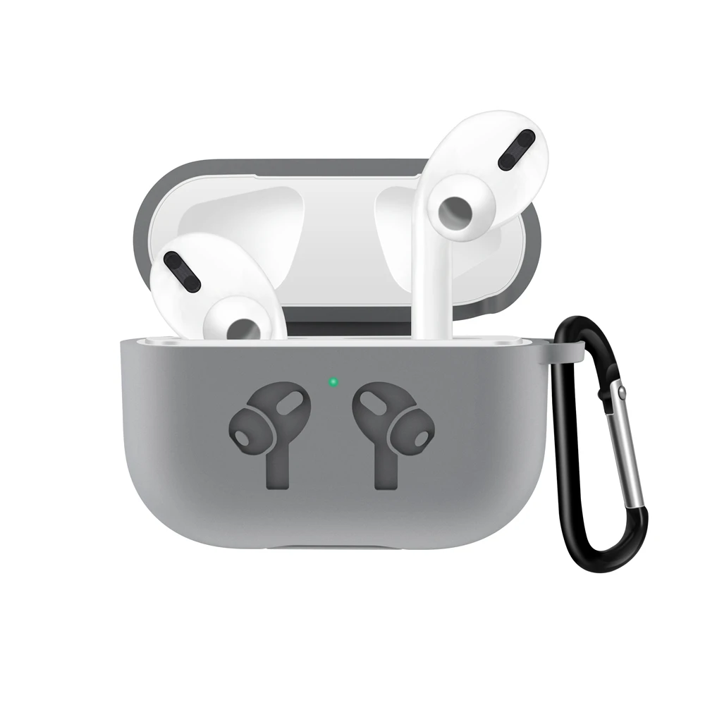 Силиконовый чехол для Apple New AirPods Pro защитный чехол Bluetooth беспроводной TWS покрытие для наушников Аксессуары с брелком - Цвет: 07