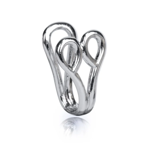 Fake Nose Piercing Ring Nose Cuff And Stud Jewelry Cooper Curve Shape Nose Clip Non Piercing Nose Ring Clip Ear Clip 6-silver