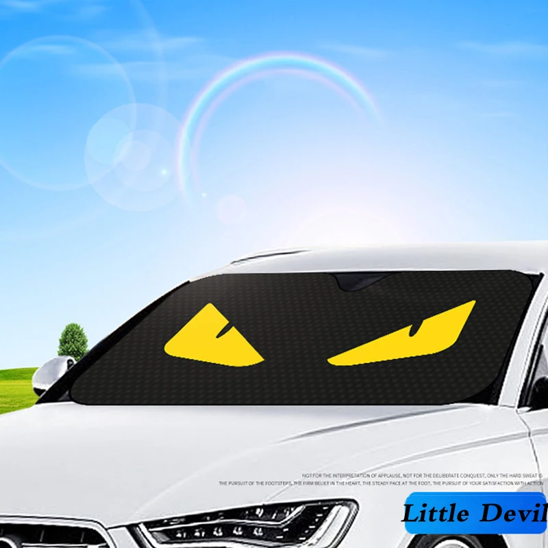 140 см складной мультяшный автомобильный козырек от солнца для Volkswagen VW Polo Passat B5 B6 CC