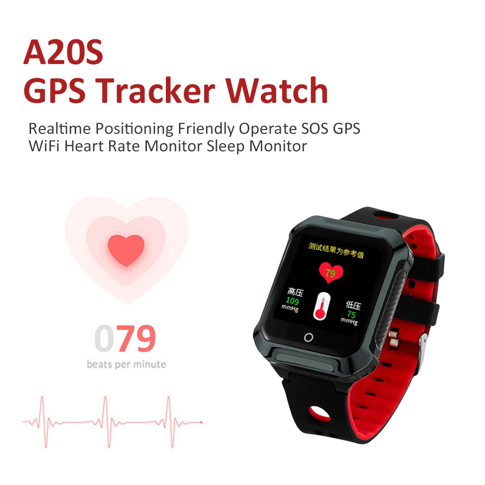 Positioning Touch Screen Heart Rate And Blood Pressure Test Health Sport Sos Smartwatch Gps Kids Tracker Gps Location Watch - Gps Trackers AliExpress