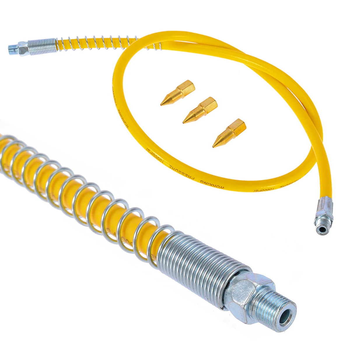 

Heavy Duty Grease Hose High Pressure Long Extension Whip 1M/39'' Grease Gun Hose Top Quality