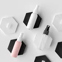 50ml Portable Travel Perfume Toner Empty Refillable Press Dispenser Spray Bottle Transparent Plastic Travel Cosmetic Bottle Tool