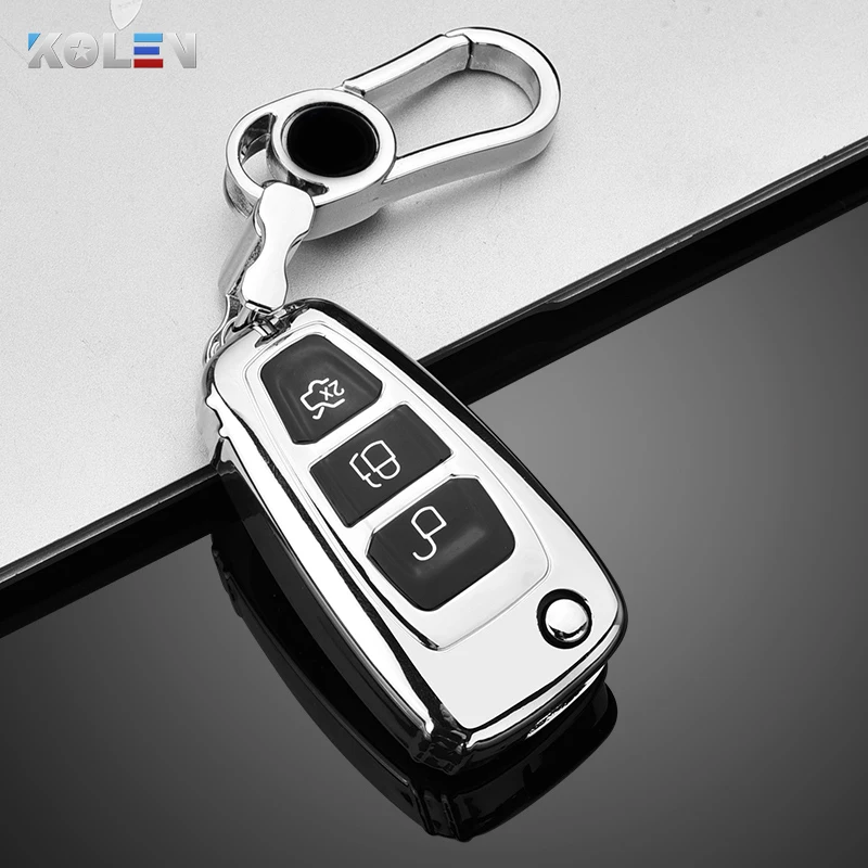 

Soft TPU Car Remote Key Case Cover For Ford Focus 2 3 MK2 MK3 Fiesta Mondeo Kuga Ecosport Ranger Auto Key Protect Holder Shell