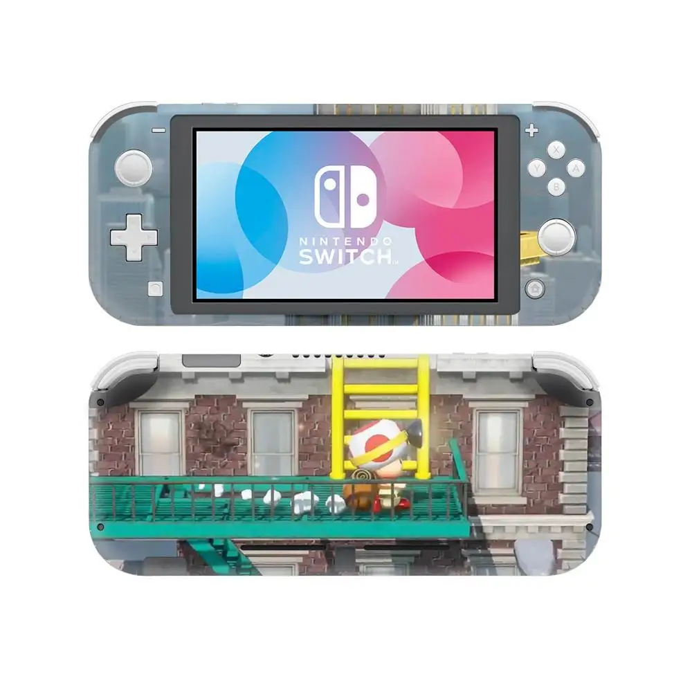 New Nintend Switch Lite Console Skin Set Sticker Super Marios Bros Toads Vinyl Stickers Nintendos Switch Mini Decals Accessories