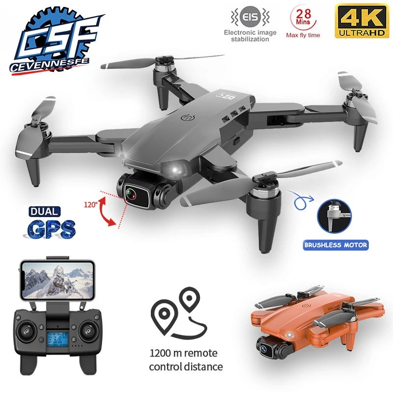 NEW L900 PRO GPS Drone 4K Dual HD Camera Professional Aerial Photography Brushless Motor Foldable Quadcopter RC Distance 1200M | Игрушки и