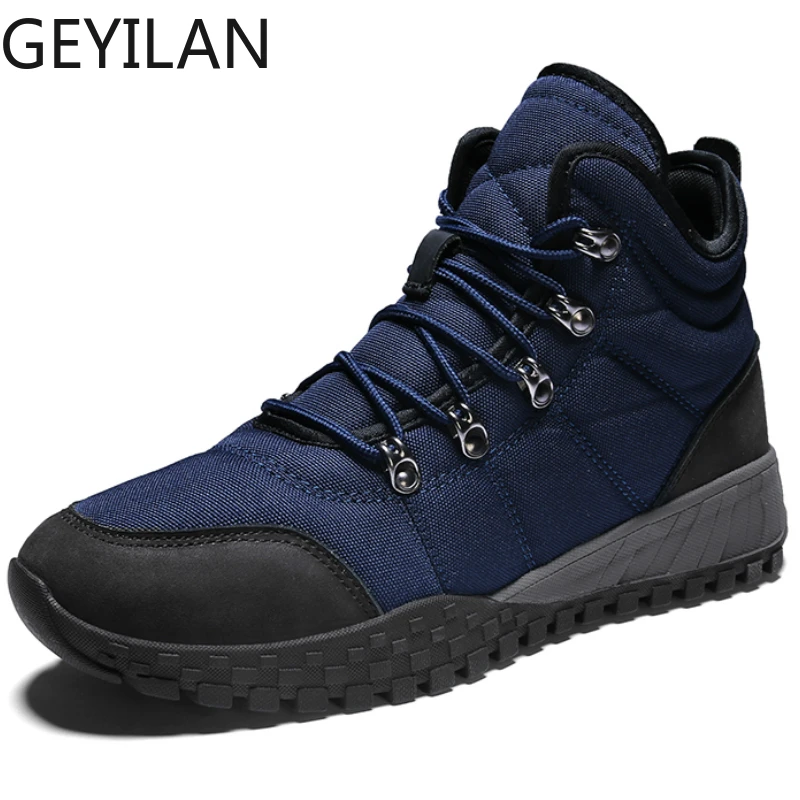 

2019 New Men Boots High Quality Man Ankle Boots Outdoor Waterproof Men Motorcycle Boots Fashion Male Basic Work Shoes Size 38-46