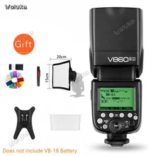 Godox Ving V860II V860II-C/N/S/F/O ttl HSS 1/8000 вспышка для C/N/S/F/O DSLR без VB-18 батареи CD50 T07Y