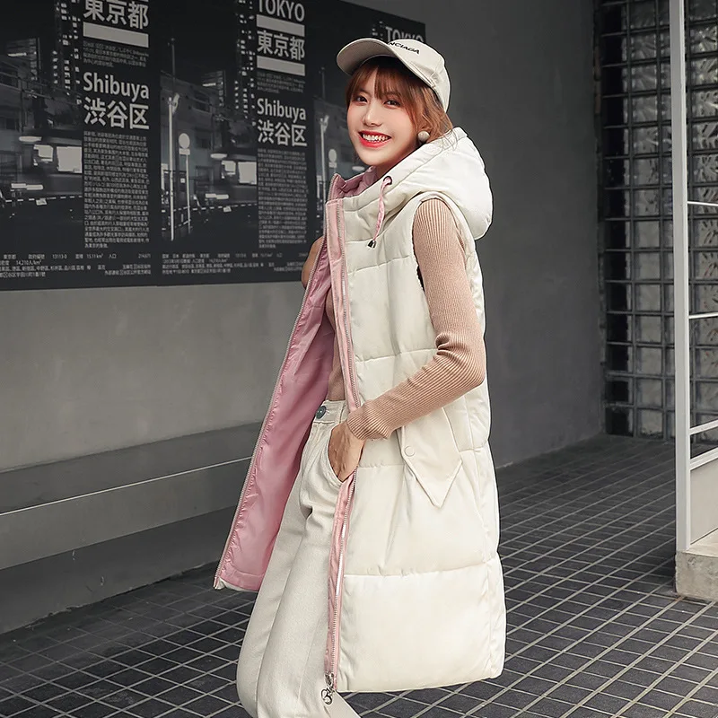 

According to Nalini 19 New Winter down Jacket Korean Version of the Long Gold Velvet Loose-Fit Vest Coat Jacket Speed Sell