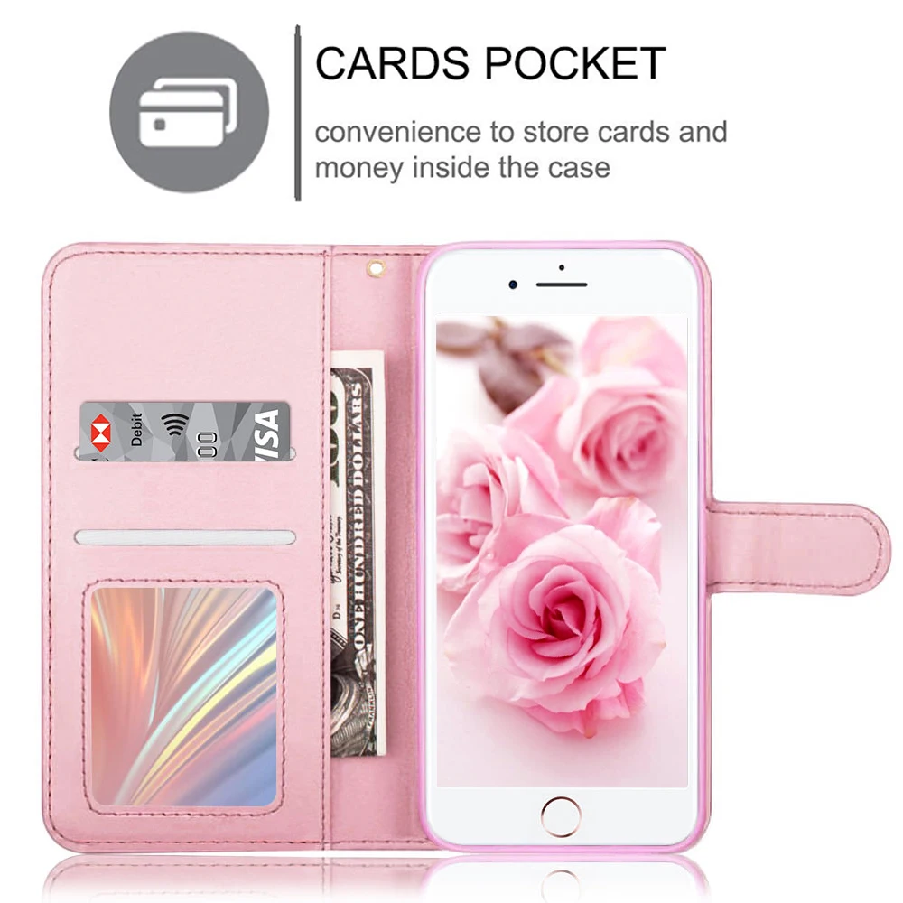LLZ. COQUE кожаный чехол-книжка с мраморным магнитным бумажником для Apple Iphone Xr XS MAX 7 8 PLUS X 5 5S SE 6 6S PLUS Bling Cover Capas
