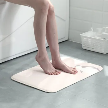 

Water Absorption Rug Bathroom Mat Shaggy Bath Mat kitchen Door Floor Mat Carpet for Toilet Non Slip