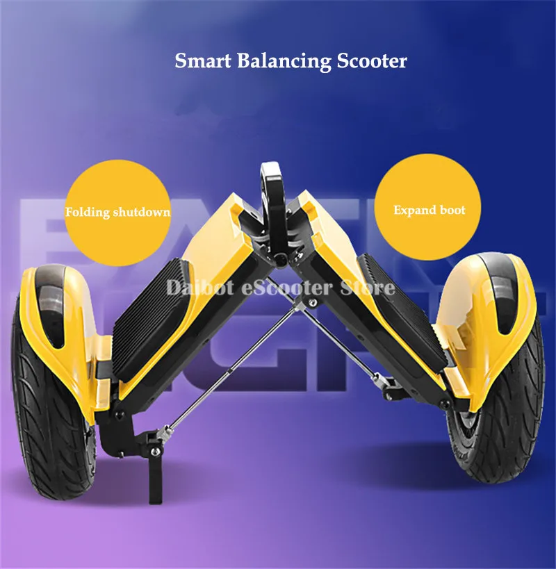  Daibot Off Road Electric Scooter Foldable 2 Wheels Self Balancing Scooters Dual Drive 250W 36V Hove