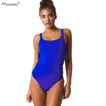 

Missomo Sexy Openwork Personality Side Button Decoration Solid Color Bodysuit