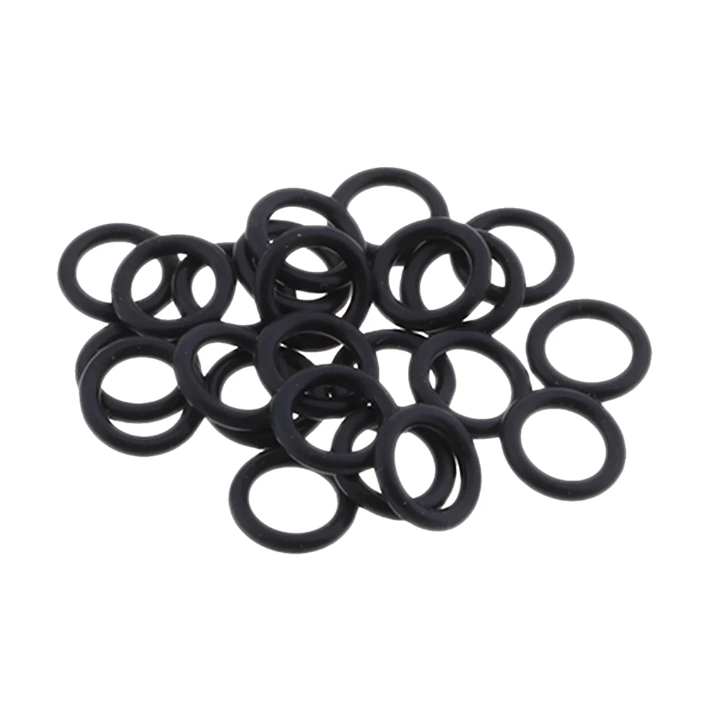 25Pcs Replacement Black Rubber Twin Cam Oil Drain Plug O-Ring For 