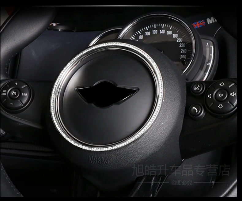 Автомобильные аксессуары наклейки на руль автомобиля для BMW Mini Cooper Countryman Декоративные наклейки для украшения интерьера - Название цвета: Outer ring