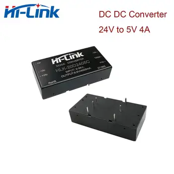 Convertidor de 12v CA a 5v CC, 9-36V a 5V, 4A, hi linkdc, módulo de potencia de CC, HLK-20D2405C de alimentación aislada 1
