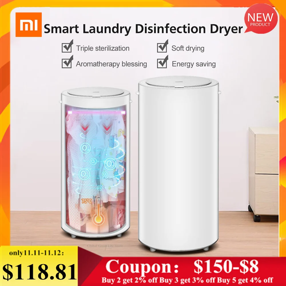 Billig Xiaomi Youpin Smart Wäsche Desinfektion Trockner 35L Kapazität 650W Power Sterilisation Trocknen Schuh Kleidung Trockner UV Sterilisation