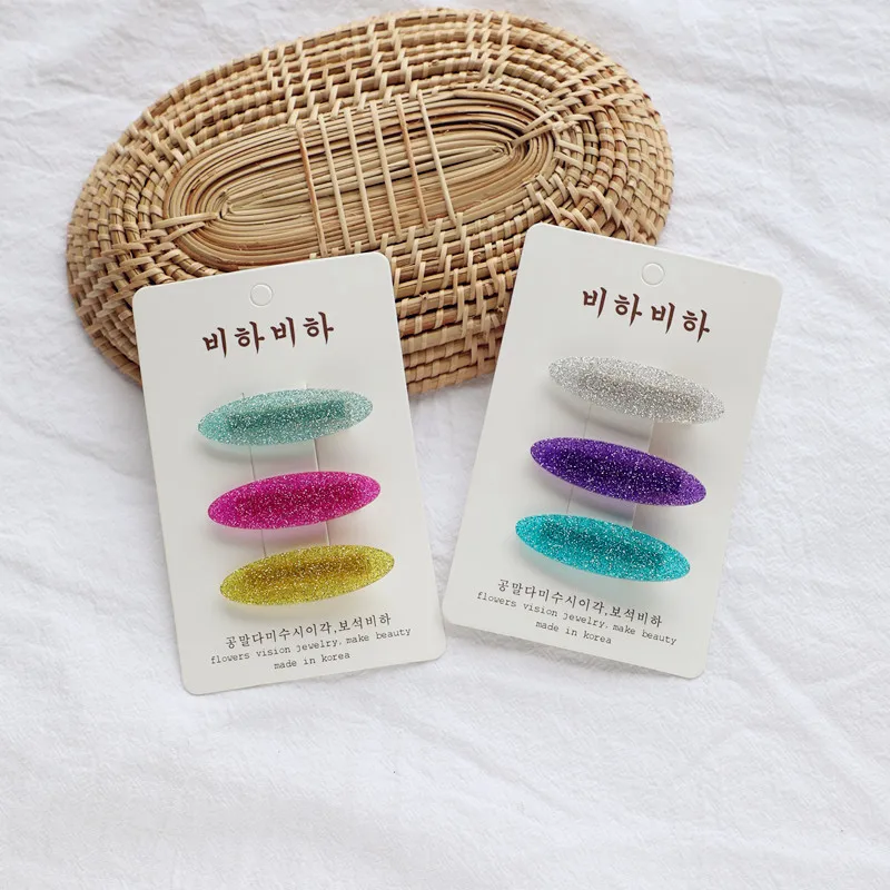 

Fashion Simple Children's Fluorescent Color Hairpins Girl Princess Exquisite Beautiful Colorful Duckbill Clip Hair Accessories