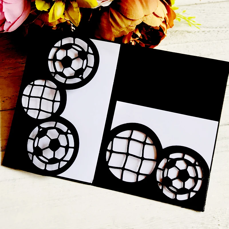 SHINECRAFT Football Border Invitation Die Cuts Scrapbooking Metal Bird Cutting Dies New 2021 Love Words For Card Making | Дом и сад