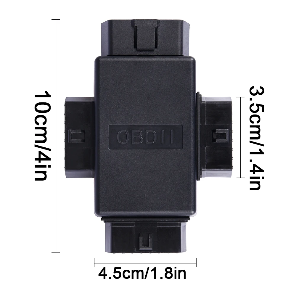 16 Pin OBD2 автомобильный разъем штекер 1 на 3 гнездо ELM327 многофункциональные