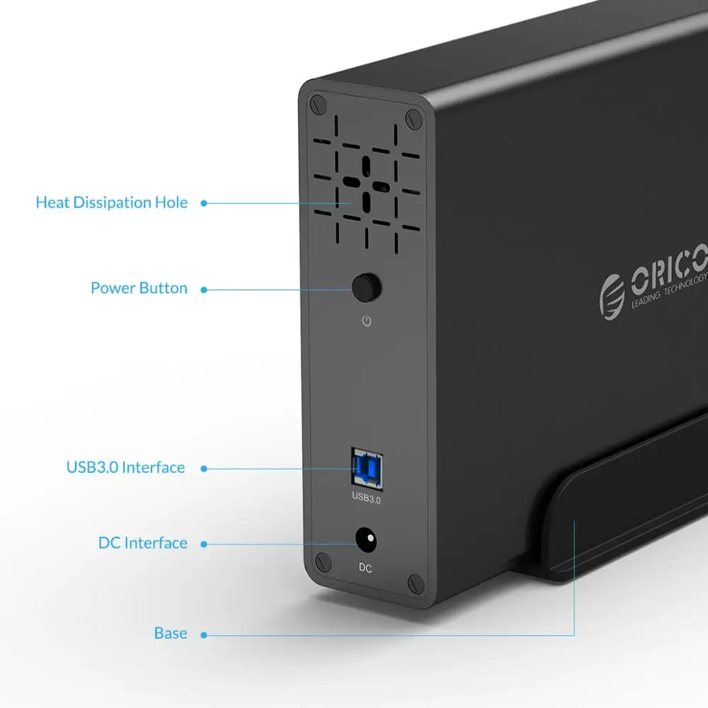 ORICO 3 5 ''USB3.0 USB C док станция для хранения HDD алюминиевый корпус жесткого диска