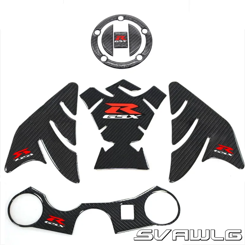 

Motorcycle 3D carbon fiber tank fish bone decoration stickers Fit for Suzuki GSXR 600 750 1000 K1 K3 K4 K5 K6 K7 K8 K9