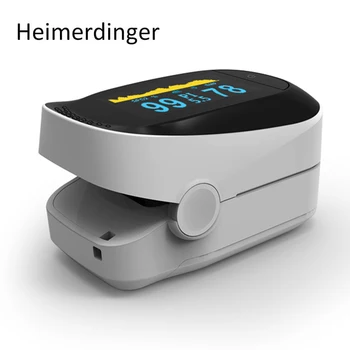 

Digital Fingertip pulse Oximeter with Carrying Case Blood Oxygen Saturation Meter Finger SPO2 PR Monitor CE Portable