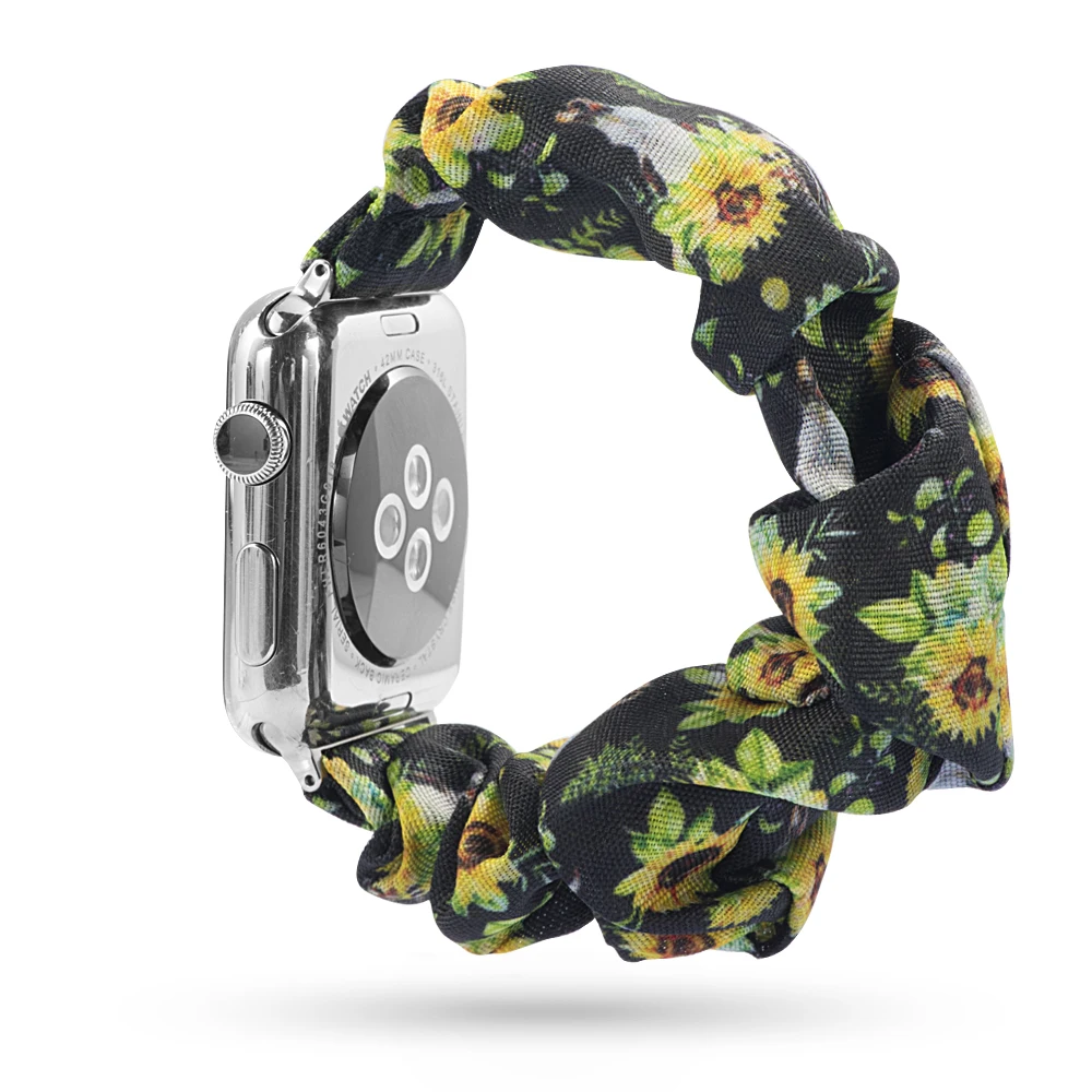 Женский эластичный ремешок для часов Apple Watch 4 5 3 2 38 мм/40 мм 42 мм/44 мм Повседневный женский браслет для девочек для iwatch - Цвет ремешка: 31