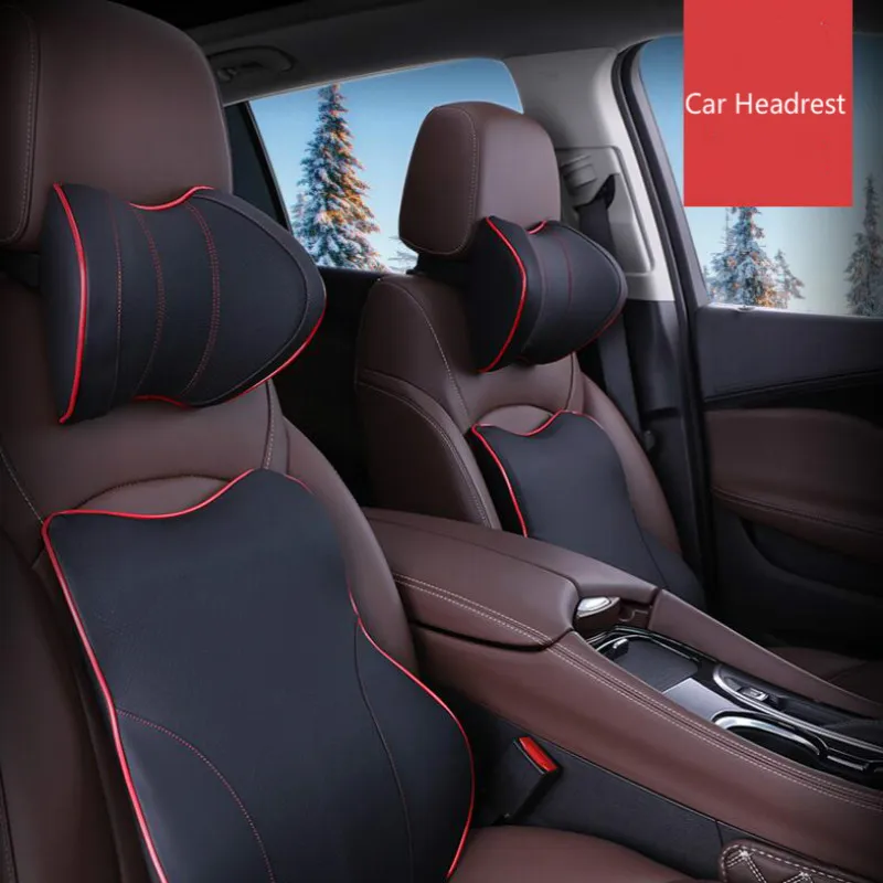 

Car Seat Head Neck Rest Massage Auto Pillow Space Memory Neck Headrest Car Cover Vehicular Pillow Seat Headrest Accessories