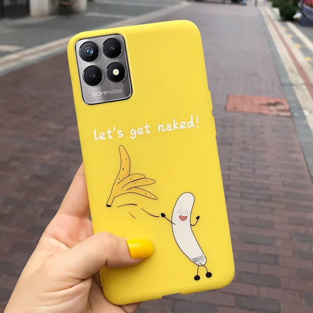 Için Realme için 8i durumda silikon kapak için Realme için Pro