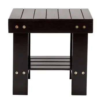 

Children Bench Bamboo Bench Foot Stool Multi-functional Stool Living Room Bench for Changing Shoes/resting