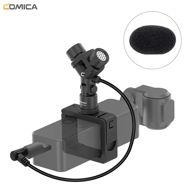 Мини стереомикрофон COMICA для DJI OSMO POCKET комплект аксессуаров видеосъемки и (3 5 мм TRS)