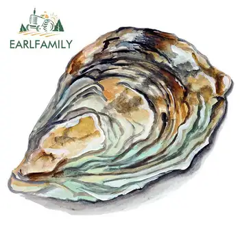 

EARLFAMILY 13cm x 10.9cm Oyster Shell Sticker Decal Home Office Dorm Wall Exclusive Art Tablet Car Stickers Waterproof Graphics