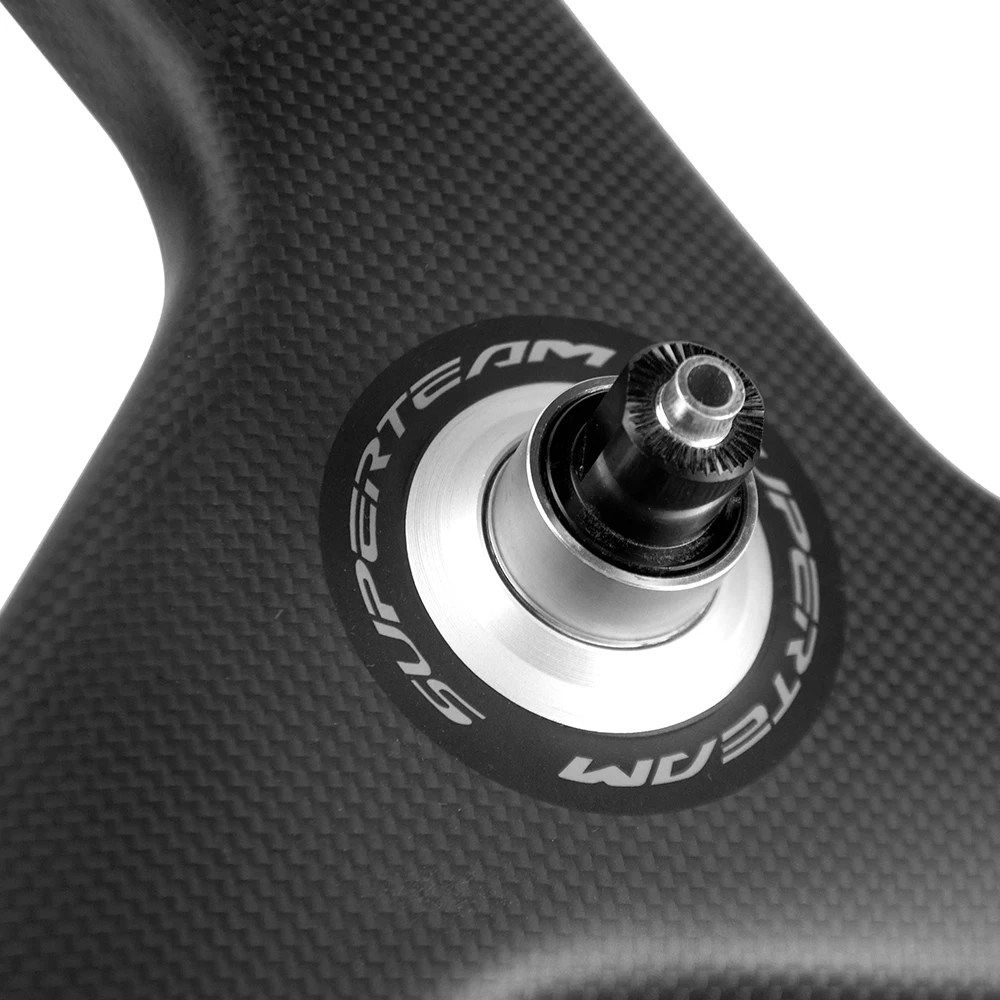 Paire Roues Carbone 700C – Avant 3 Rayons, Arrière 88mm, Piste/route, Freins Disque