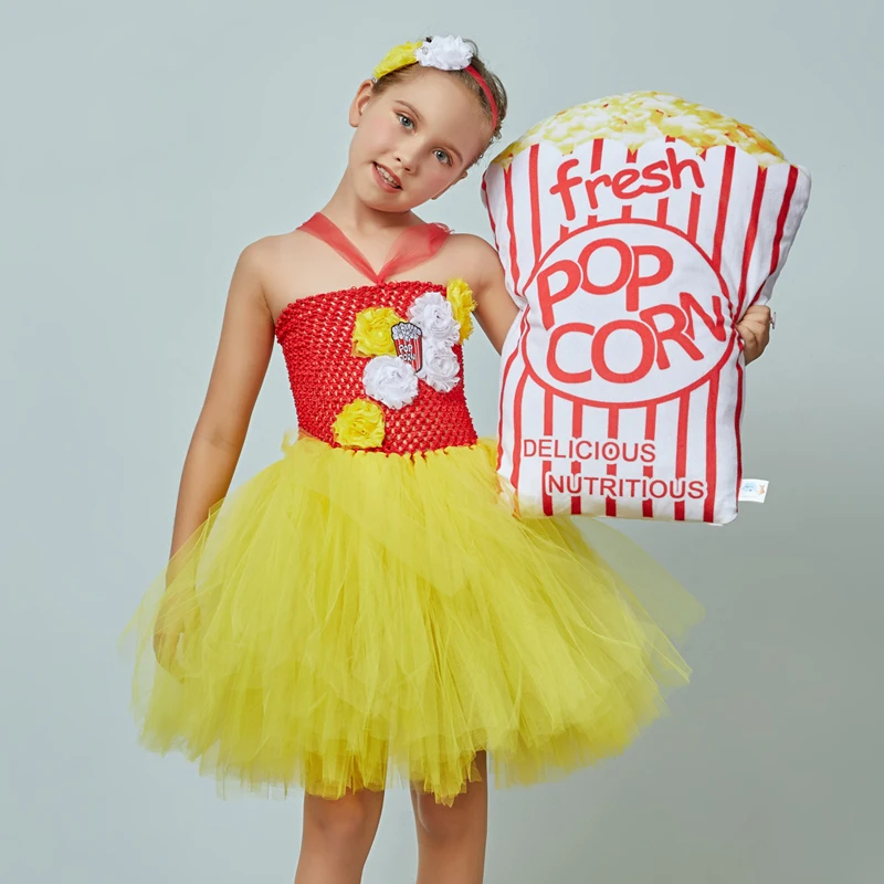 Popcorn Inspired Girls Tutu Dress