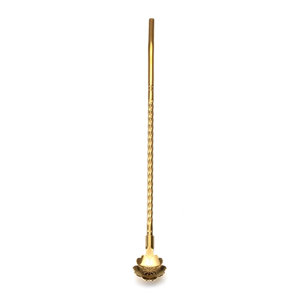 Style2 Gold 1 шт. Новая прочная нержавеющая сталь Лопата Форма многоцветная Ложка Вилка длинная ручка кофе мороженое инструменты для кухни аксессуары - Цвет: Style2 Gold