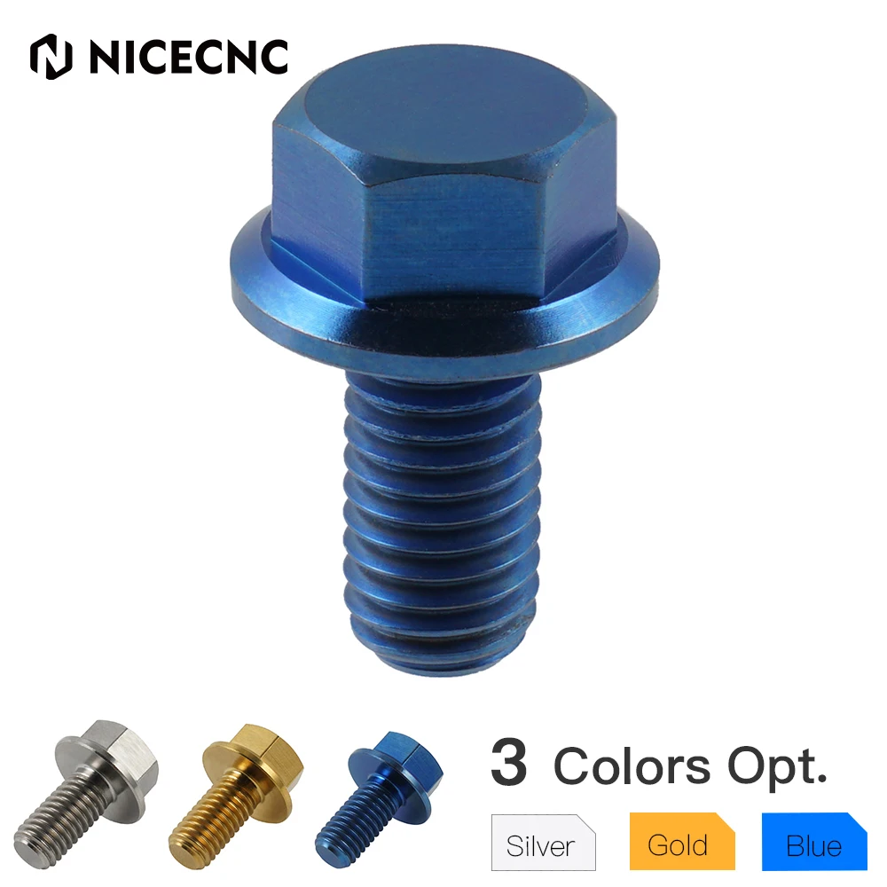 

NICECNC шатун сплав Масляный наполнитель сливная пробка винтовой болт для Yamaha RAPTOR 80 50 350 выхлопная труба ZUMA 125 VINO YJ125X XF50X CP250X