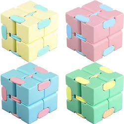 Infinity cube fidget brinquedo escritório flip cúbico quebra cabeça estresse reliever autismo brinquedos relaxar alívio do estresse jogos de mão para adultos e crianças