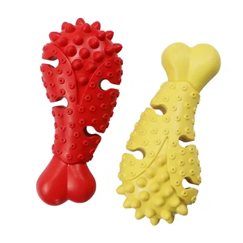 

Pet Supplies New Style Molar Bite Resistant Chewing Educational Leakage Food Dog Toy Rubber Dog Toy Toy