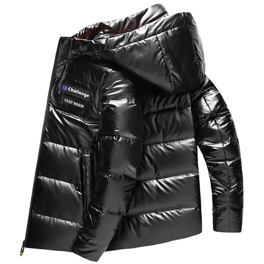 

Jacket Mens High Winter Quality Thermal Thick Coat Black Parka Male Warm Outwear Fashion White Duck Down Jacket Men