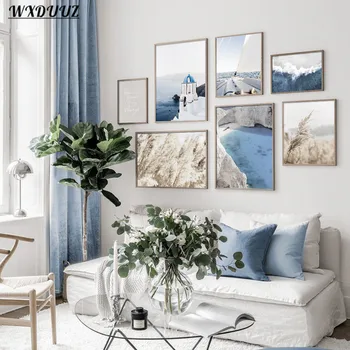 

Aegean Sea Landscape Nordic Modern Art Decor Picture Quality Canvas Poster Painting Home Decor Room Living Sofa Wall Decor