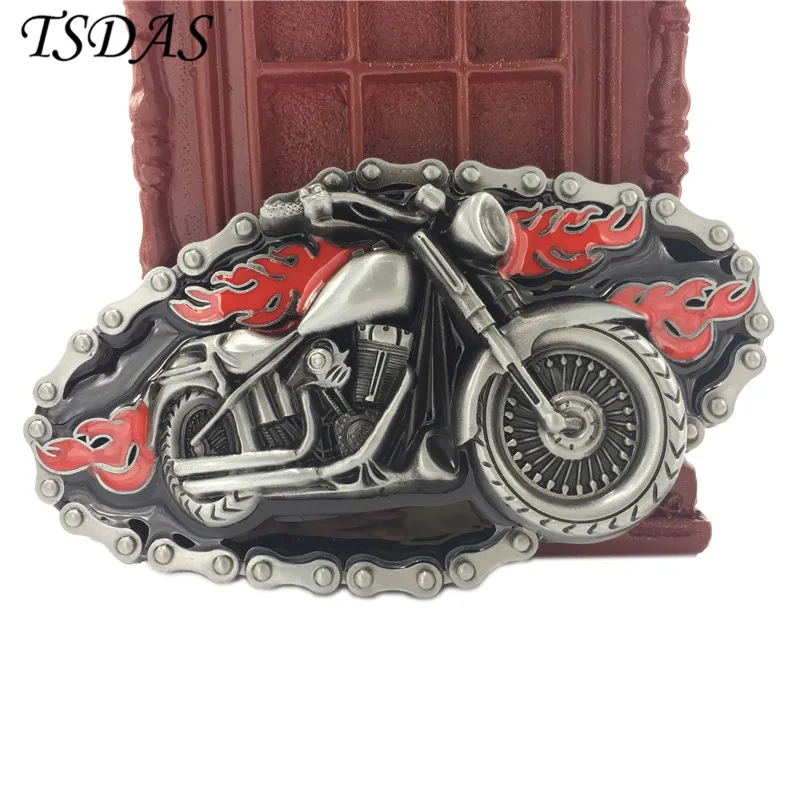 Motor Head Belt Buckle With Pewter Finish Suitable For 4cm Width Belt, Metal Belt Buckle Free Shipping