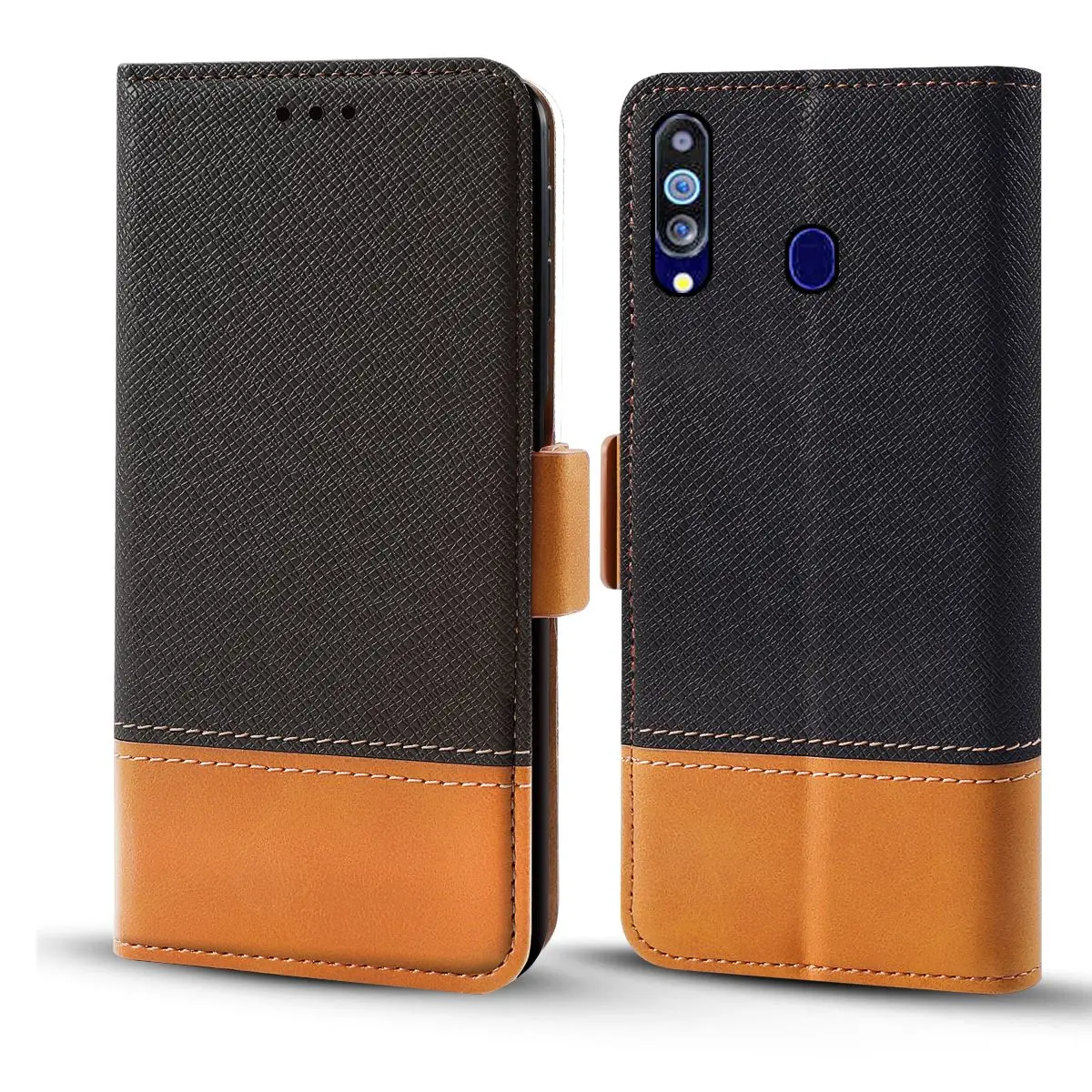 For UMIDIGI A5 Pro 2019 Case Contrast Color Series PU Leather Flip Stand Wallet Cover with Card Holders | Мобильные телефоны и