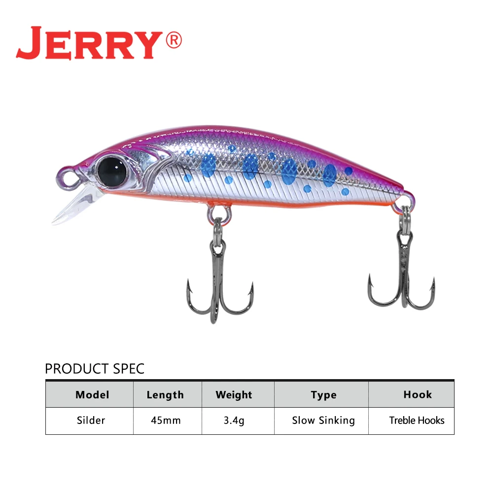 Jerry Silder Ultralight Spinning Fishing Lures Micro Minnow Lure