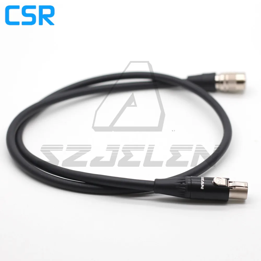 Камера Hirose 4pin 12V to mini xlr 4 pin female для Tvlogic 055 056 058 кабель питания монитора|Соединители|