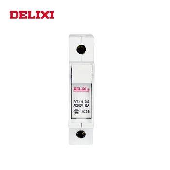 

DELIXI RT18-32X AC 380V 1P 2P 3P 32A 380V DIN Rail Mount cylinder fuse base Suitable for 10x38MM FUSE With indicator light