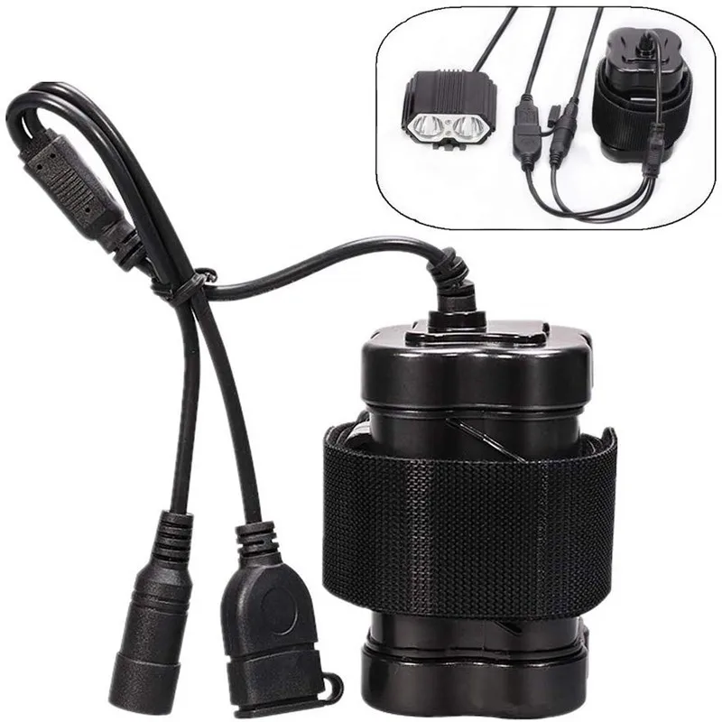 WasaFire Перезаряжаемые велосипед светильник Батарея 8 4 V DC USB 6400 мА/ч 8800 13800 для SolarStorm