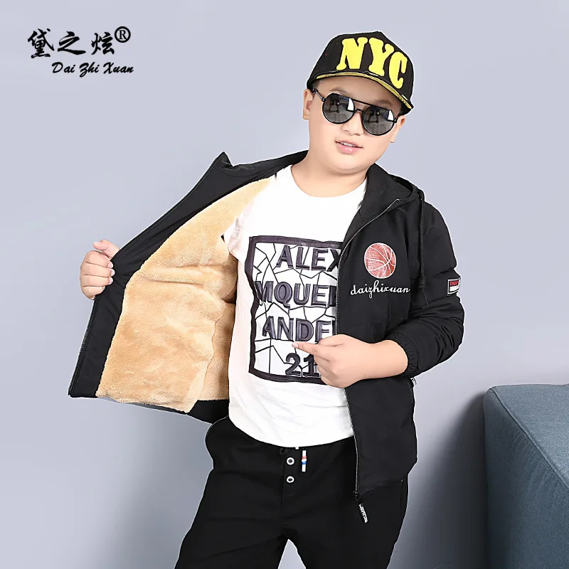 

Dai of Dazzle Men's Big Kid Clothes in Big Fat Child Student Uniform 2018 Spring And Autumn New Products Thin Coat Fashion