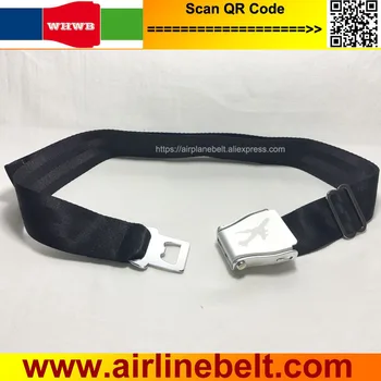 

original metal aircraft seat belt Different logo buckle black strap waistband/jeans belt customizable gift fashionable generous