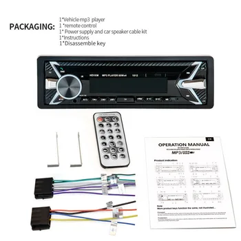 

Car Radio Bluetooth Multimedia MP3 Player 1din Aux Input Receiver Bluetooth Stereo Radio MP3 Multimedia Player