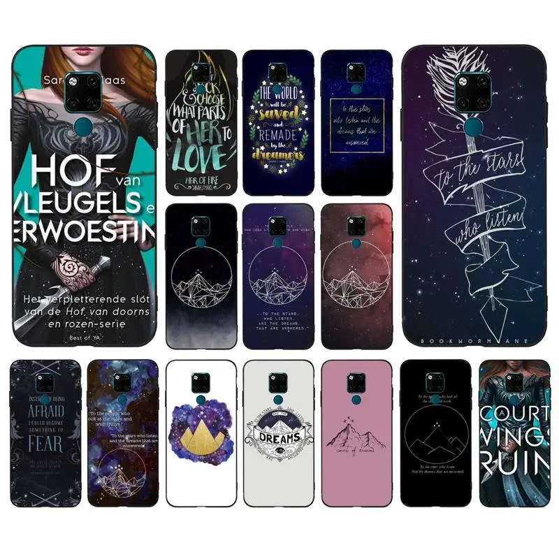 FHNBLJ A Court of Mist and Fury Сара J Maas чехол для телефона huawei mate 10 20 lite pro X Honor play Y6 5 7 9 prime 2018 2019 |